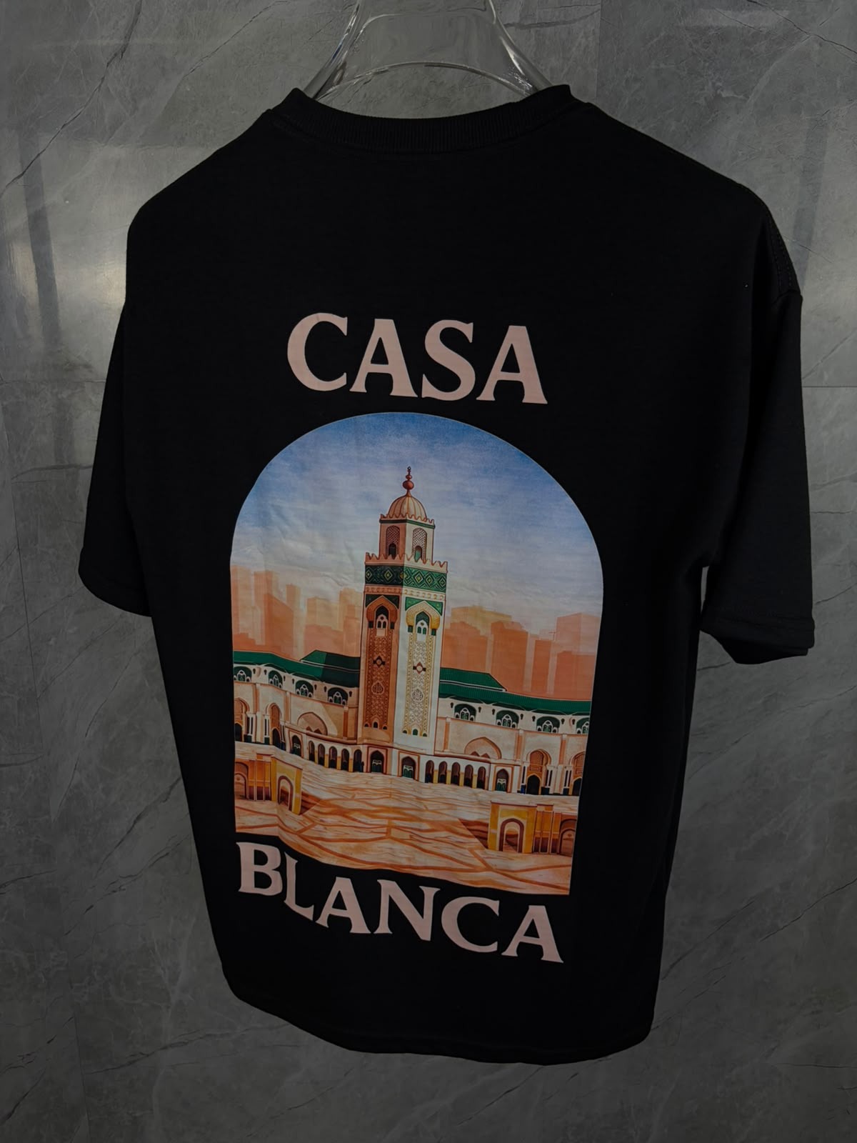 Casablanca Mosque Preta — Algodão pesado